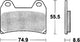 Trw Brake Pad MCB 683 Cro Hyper Carbon Racing