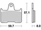 TRW Brake Pad MCB 691 Organic Standard