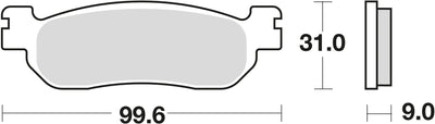 TRW Brake Tads MCB 699 Metal cubierta
