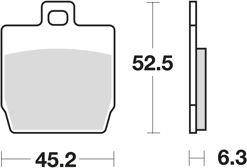 Trw remblokken mcb 701 brake pads organ. mcb 701