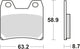 Trw Frake Pad MCB 725 Sinterited Metal