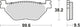 Trw Brake Pad MCB 731 Sinterited Metal
