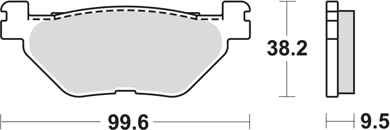 Trw Brake Pad MCB 731 Sinterited Metal