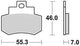 TRW Brake Pad MCB 733 Organic Standard