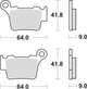 Trw remblokken mcb 743 brake pads sinter mcb 743 rsi