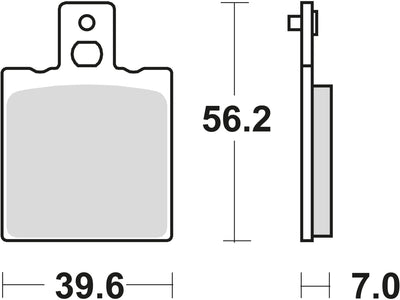 Trw Brake Pad MCB 75 RQ Organic Racing
