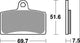 Trw Brake Pad MCB 780 SV Sinterato Metal