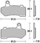 Trw Brake Pad MCB 781 SV Sinterato Metal