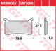 TRW Brake Pad MCB 893 SV Sinterato Metal
