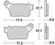 Trw Brake Pad MCB 784 Sinterited Metal