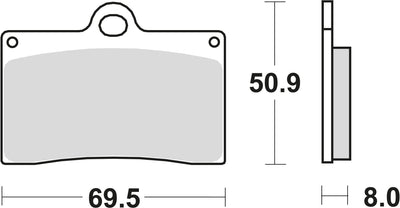 Trw Brake Pad MCB 540 TRQ Sinteded Metal Racing