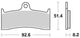 Trw remblokken mcb 660 brake pads sinter mcb 660 trq