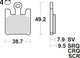 Trw remblokken mcb 742 brake pads sinter mcb 742 trq