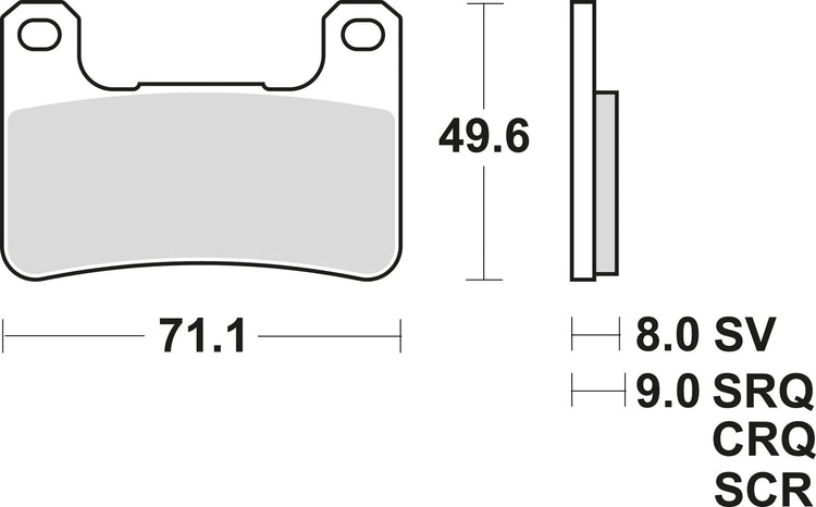 Trw remblokken mcb 752 brake pads sinter mcb 752 trq