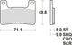Trw remblokken mcb 752 brake pads sinter mcb 752 trq