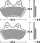 Trw Brake Pad MCB 799 Sinterited Metal