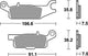 Trw Brake Pad MCB 801 SI Sinterato Metal