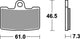 Trw Frake Pad MCB 810 SV Sinterato Metal