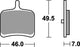 Trw Brake Pad MCB 811 Sinterato Metal