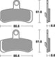 Trw Brake Pad MCB 813 SV Sinterato Metal