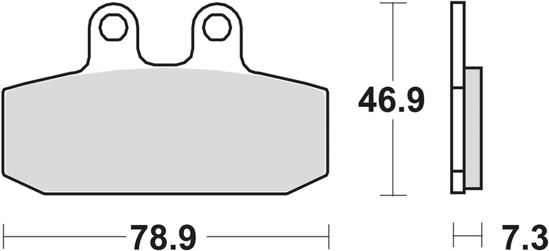Trw Brake Pad MCB 557 SRM Sinterato Metal