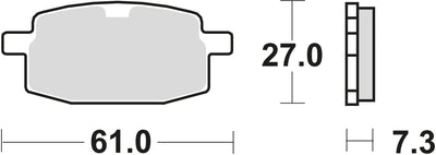 TRW BRAKE PAD MCB 590 EC organic