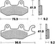 Trw Brake Pad MCB 663 SRM Sinterato Metal