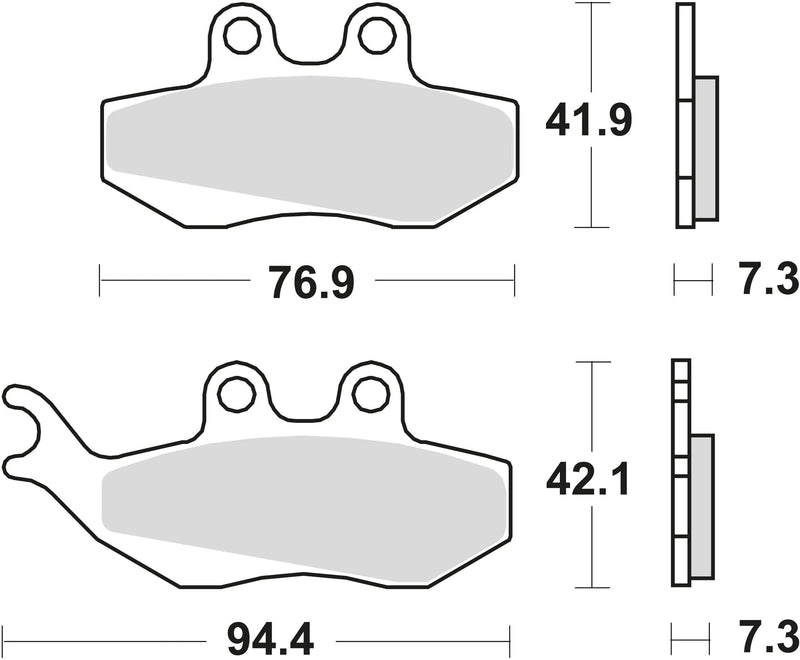 Trw Brake Pad MCB 664 EC organico