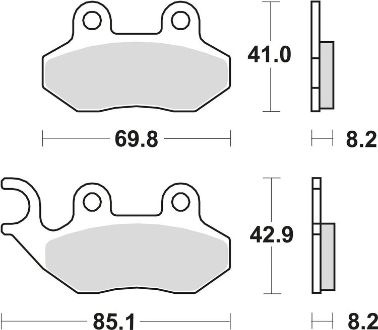 Trw remblokken mcb 684 brake pads organ. mcb684ec