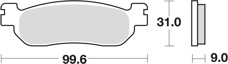 Trw Brake Pad MCB 699 SRM Sinterato Metal