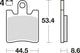 Trw Brake Pad MCB 706 SV Sinterato Metal