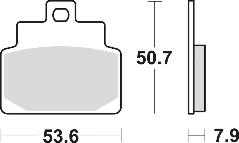 Trw Brake Pad MCB 709 SRM Sinterato Metal