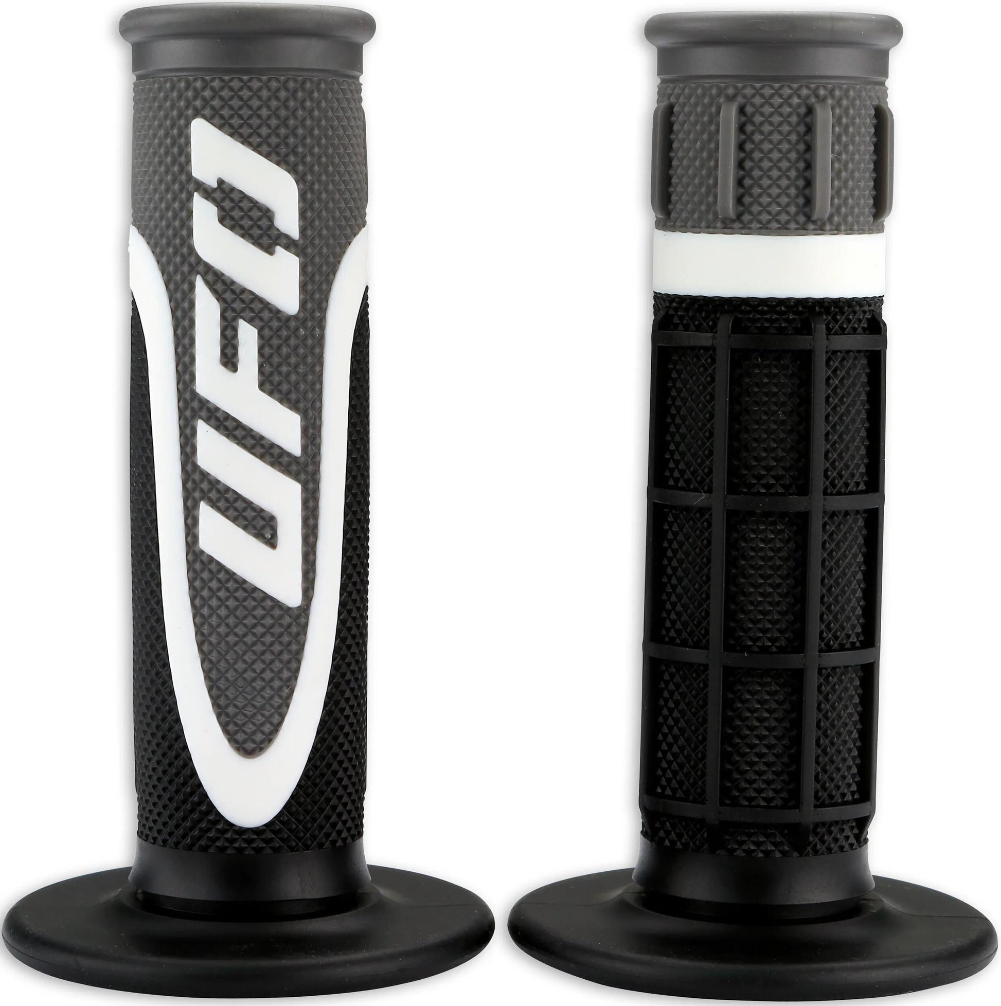 Ufo plast griffgummi axiom rubber grip pair ufo black white grey