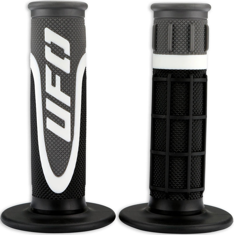 Ufo plast griffgummi axiom rubber grip pair ufo black white grey