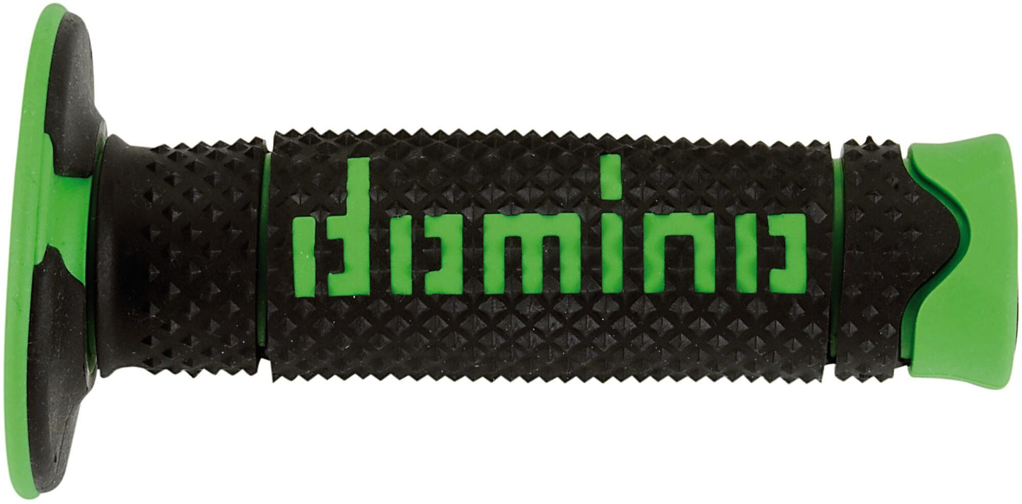 Domino rubber handvat a260 rubber grip a260 black green 120mm closed