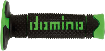 Domino rubber handvat a260 rubber grip a260 black green 120mm closed