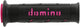 Domino manico in gomma a250 impugnatura in gomma a250 nero rosa 120 125mm aperto