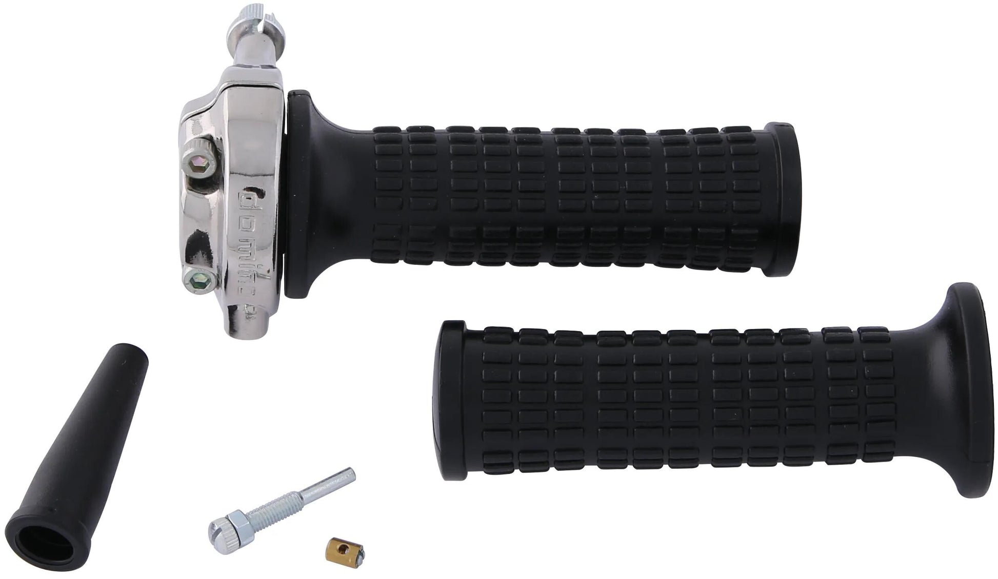 Domino gasdraaigreep armatuur vintage throttle grips alu chr vint lario