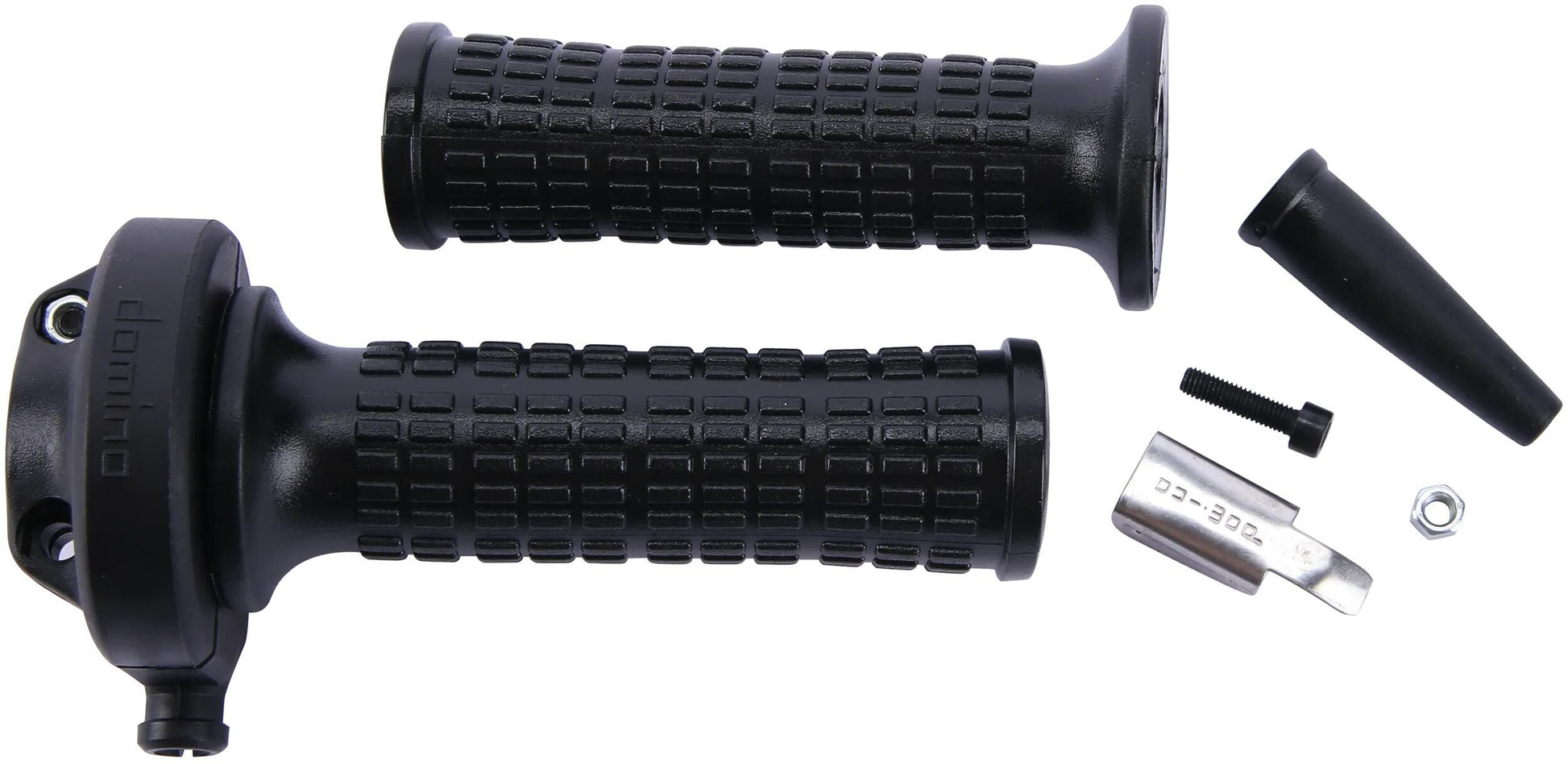 Domino gasdraaigreep armatuur vintage throttle grips alu chr vint gheprad