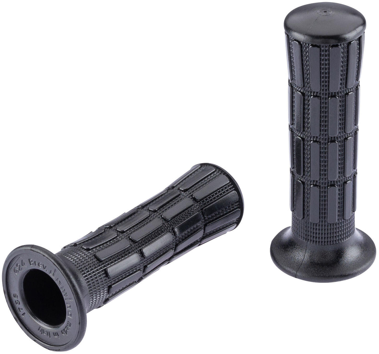 Domino rubber handvat yamaha style rubber grip 1496 bw 112mm closed