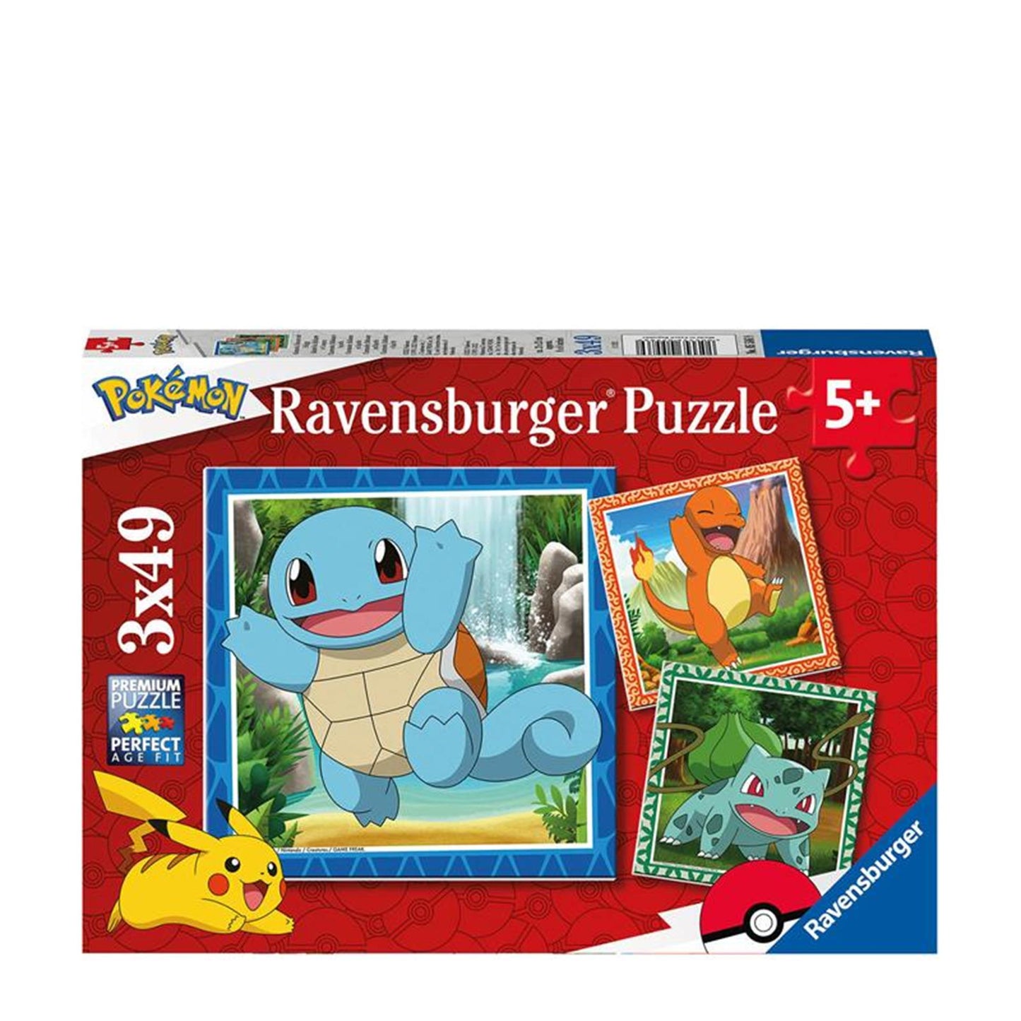 Pokémon Ravensburger: Charmander, Bulbasaur e Squirtle