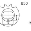 Esjot aandrijfrondsel 0850 sprocket 415 16z standard