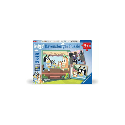 RAVENSBURGER - Le avventure di Bluey Leg Puzzle 3x49st.