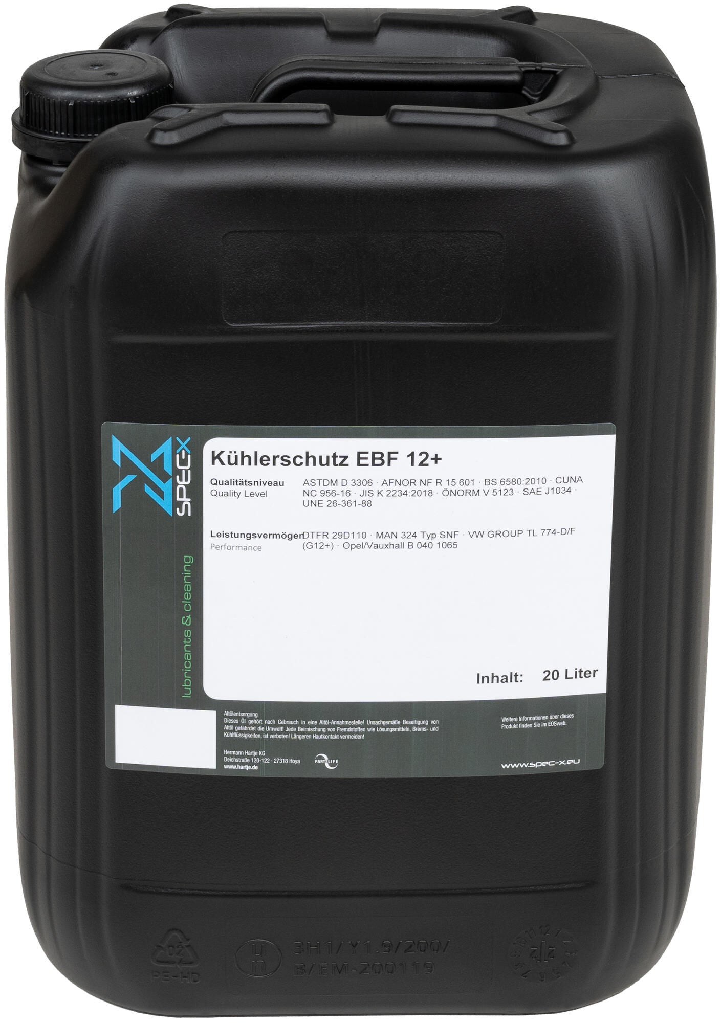 Liquido di raffreddamento specifico 20l