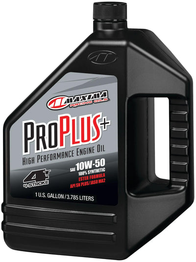 Maxima oli da corsa olio motore pro plus+ 4t. olio motore 4t 10w-50 massimo 3.785 l per plus
