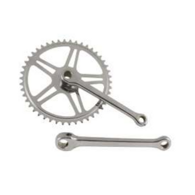 Crank set Set con Spiegat 46T 170 mm de plata