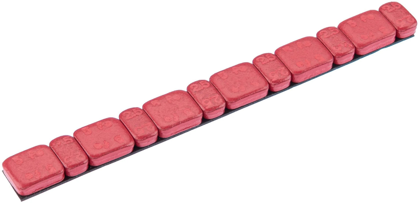 Niso tech klebegewicht adhesive weight strips 45 rt 6x5g 6x2.5g
