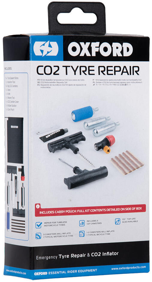 Oxford reifenreparatur-set co2 tyre repair kit tire repair set ox720