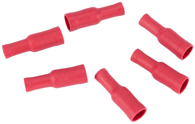 Spahn round plug sleeve round socket insulated red 100pcs.