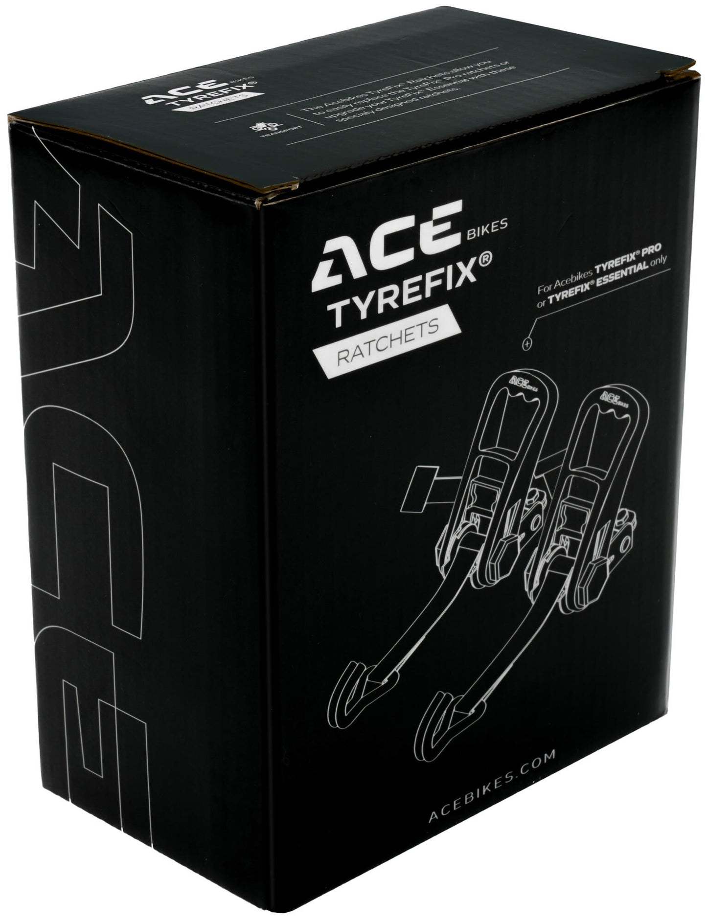 Acebikes ace bikes transportbeveiliging tyrefix ratels . ratchet set tyrefix ratchets